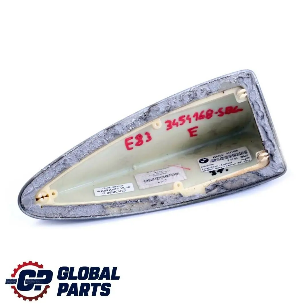 E83N LCI Antenna Tetto Grigio Argento Metallizzato A08 per BMW X3 E83 con numero di parte 3454168 BMW X3 E83 E83N LCI Antenna Tetto Grigio Argento Metallizzato A08 - SKU 3454168-SBG - Numero di parte 3454168