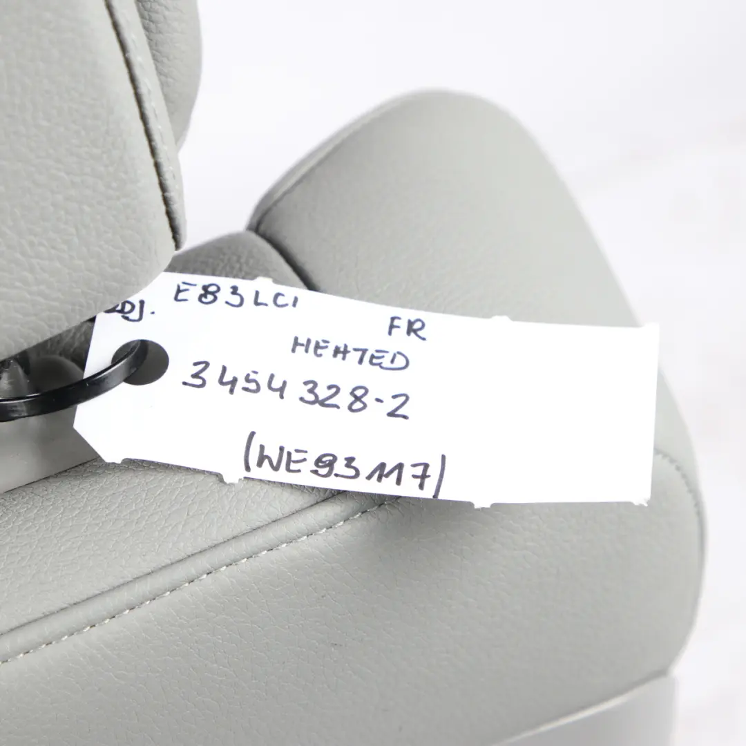 Front Seat BMW X3 E83 Sport Heated Right O/S Interior Leather Nevada Grey to with Part number 3454328 Front Seat BMW X3 E83 Sport Heated Right O/S Interior Leather Nevada Grey - SKU 3454328-2 - Part number 3454328