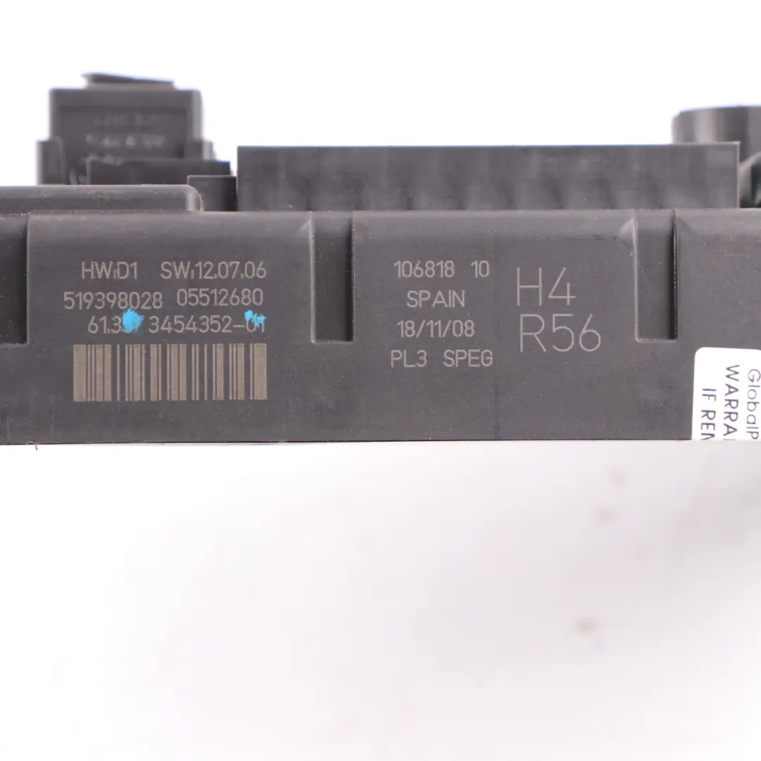 PL3 SPEG H4 Fuse Distribution Box Unit to Mini Cooper One R56 with Part number 3454352 Mini Cooper One R56 PL3 SPEG H4 Fuse Distribution Box Unit - SKU 3454352 - Part number 3454352