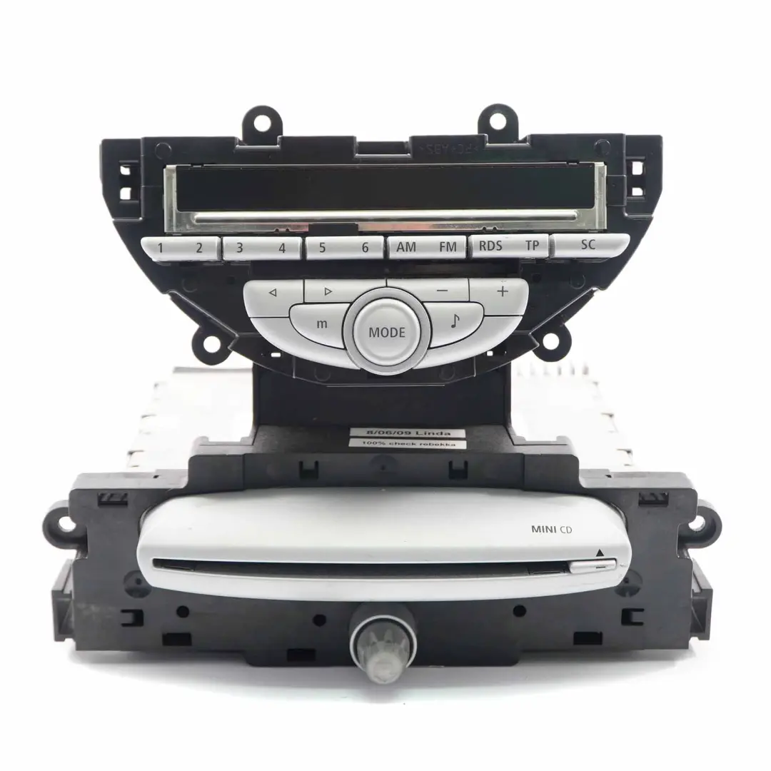 Lettore radio Mini Cooper One R55 R56 CD Unità principale lettore audio per con numero di parte 3454566 Lettore radio Mini Cooper One R55 R56 CD Unità principale lettore audio - SKU 3454566 - Numero di parte 3454566