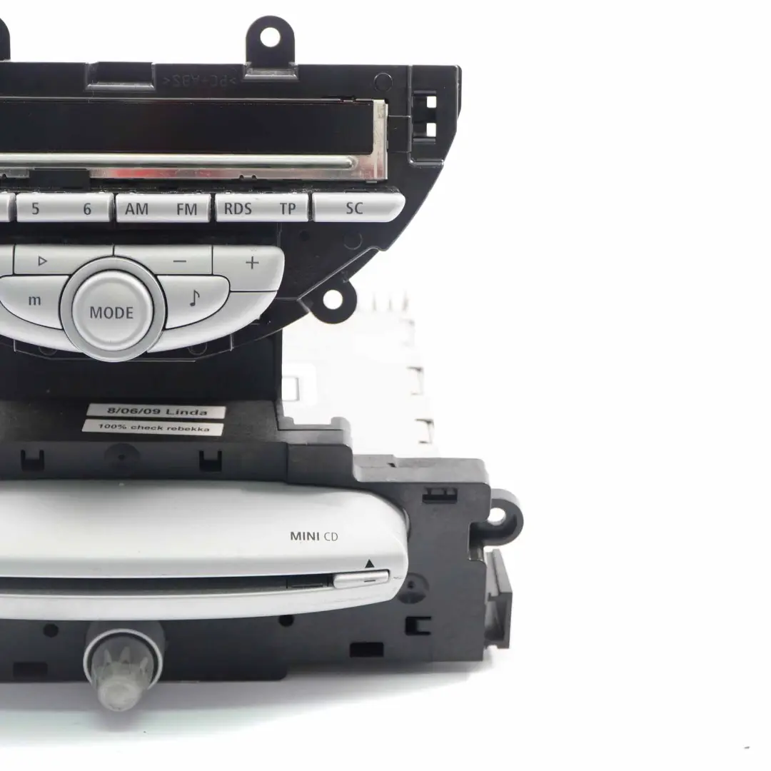 Radio Player Mini Cooper One R55 R56 CD Audio Player Head Unit to with Part number 3454566 Radio Player Mini Cooper One R55 R56 CD Audio Player Head Unit - SKU 3454566 - Part number 3454566