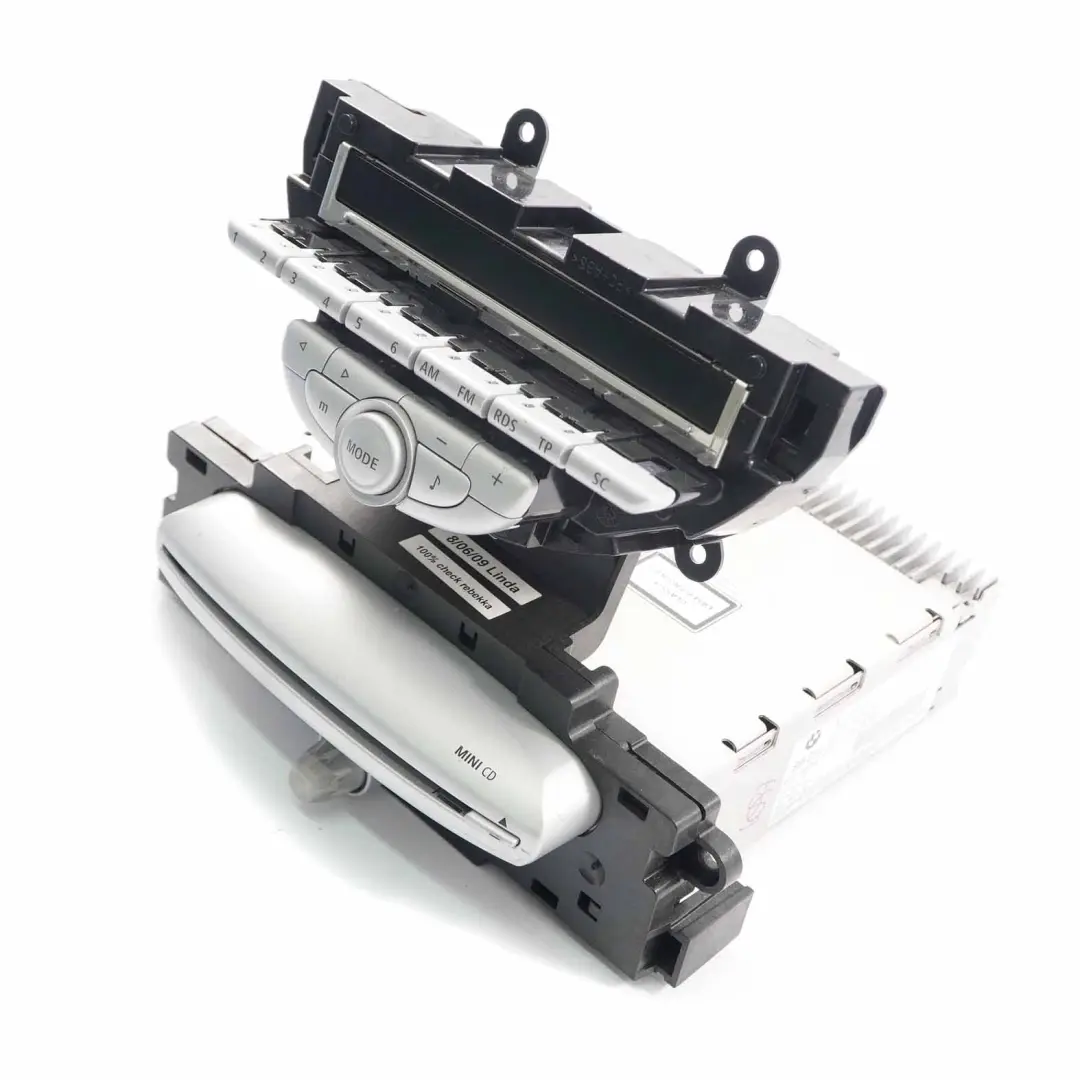 Lecteur radio Mini Cooper One R55 R56 CD Lecteur audio Unité principale pour à propos du numéro de pièce 3454566 Lecteur radio Mini Cooper One R55 R56 CD Lecteur audio Unité principale - SKU 3454566 - Numéro de pièce 3454566