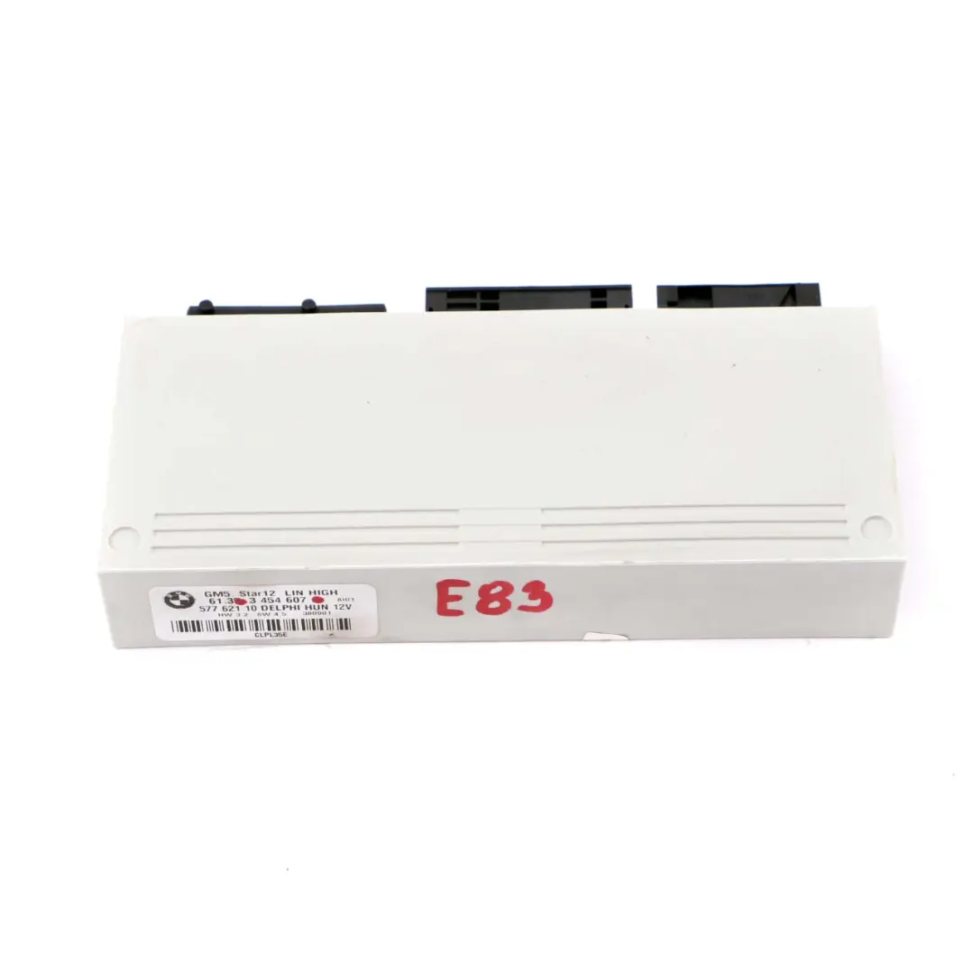 Body Control Unit Modul GM5 Star12 Lin High 12V für BMW 3 X3 E46 E83 mit Teilenummer 3454607 BMW 3 X3 E46 E83 Body Control Unit Modul GM5 Star12 Lin High 12V - SKU 3454607 - Teilenummer 3454607