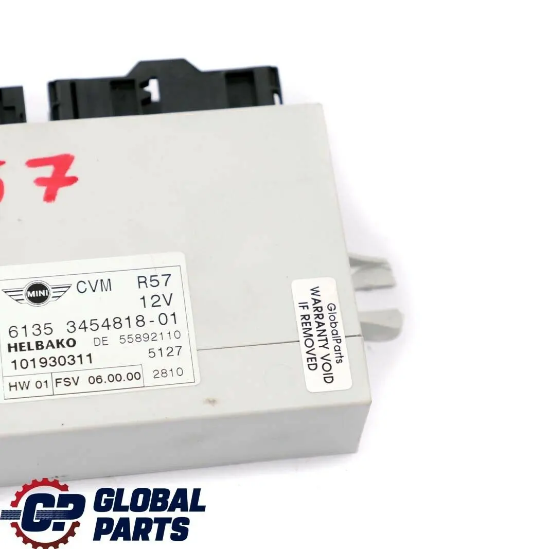 R57N LCI Cabriolet Module De Toit Décapotable pour Mini Cooper R57 à propos du numéro de pièce 3454818 Mini Cooper R57 R57N LCI Cabriolet Module De Toit Décapotable - SKU 3454818 - Numéro de pièce 3454818