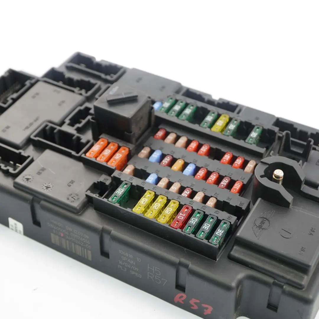 High SPEG PL3 DC/DC H5 Fuse Distribution Box to BMW Mini Cooper Cabrio R57 with Part number 3455242 BMW Mini Cooper Cabrio R57 High SPEG PL3 DC/DC H5 Fuse Distribution Box - SKU 3455242 - Part number 3455242