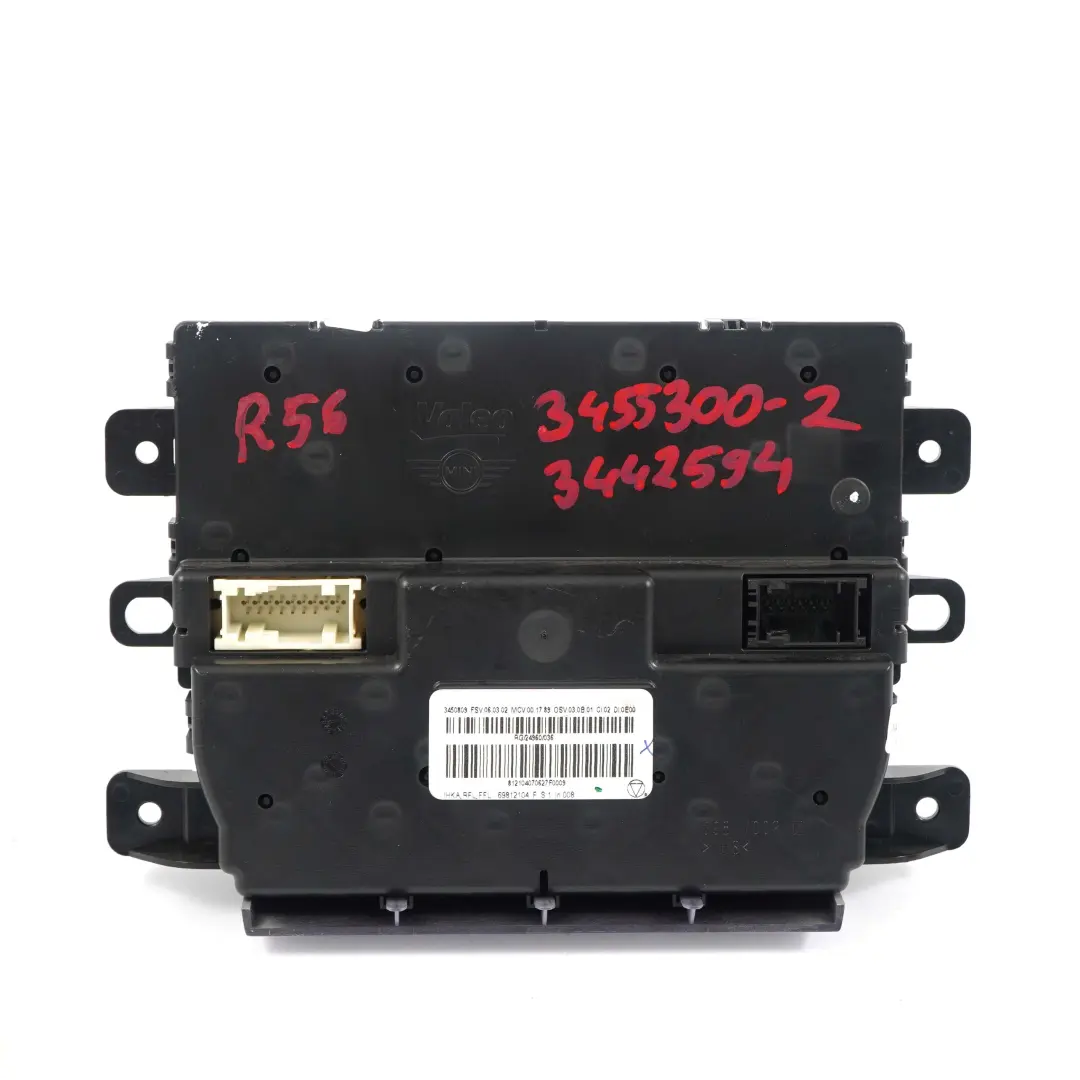 Controllo Automatico Riscaldamento Aria Condizionata 69817002 per Mini Cooper R56 con numero di parte 3455300 Mini Cooper R56 Controllo Automatico Riscaldamento Aria Condizionata 69817002 - SKU 3455300-2 - Numero di parte 3455300
