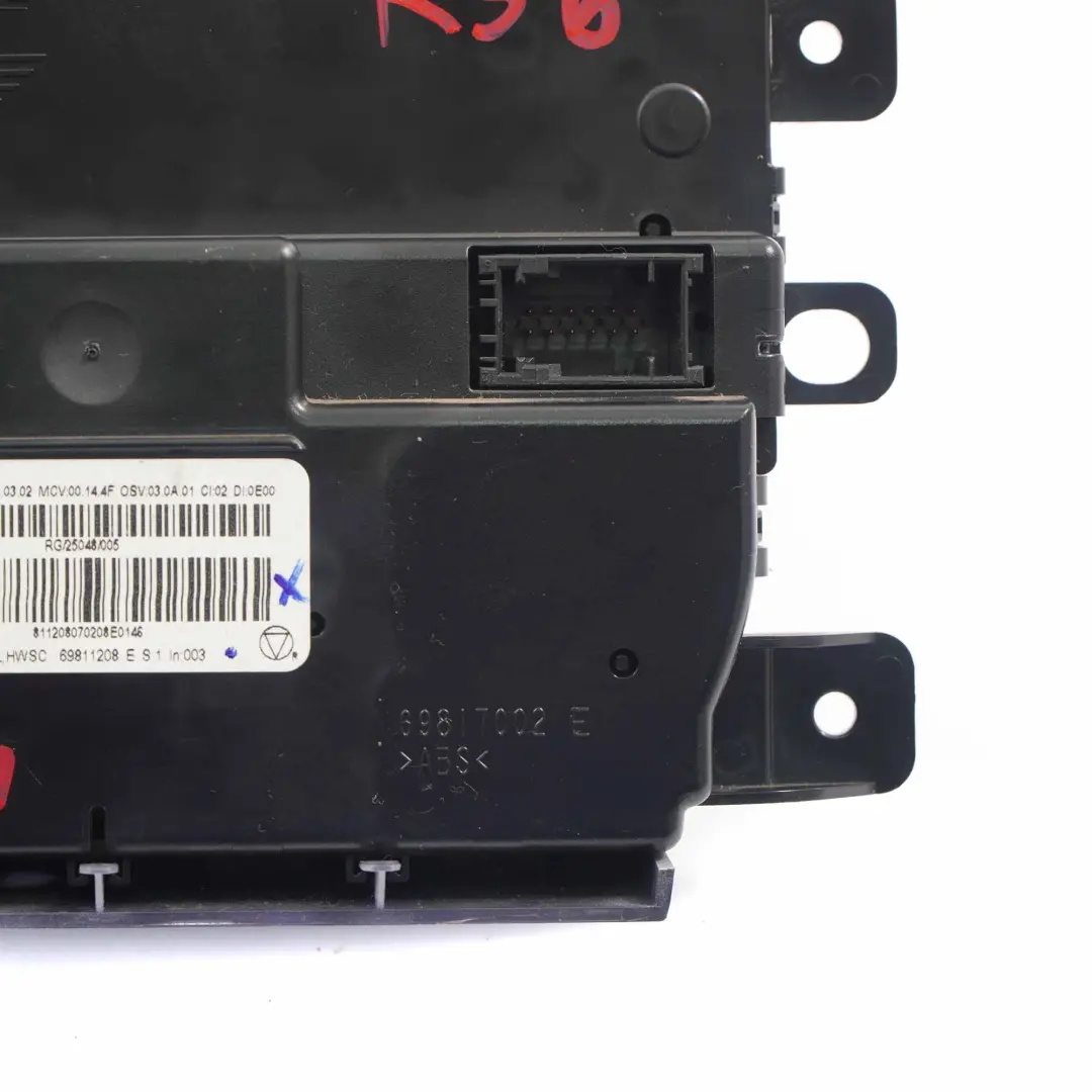 Module Commande L'unité Chauffage Climatisation Automatique pour Mini Cooper R55 R56 à propos du numéro de pièce 3455300 Mini Cooper R55 R56 Module Commande L'unité Chauffage Climatisation Automatique - SKU 3455300-3 - Numéro de pièce 3455300