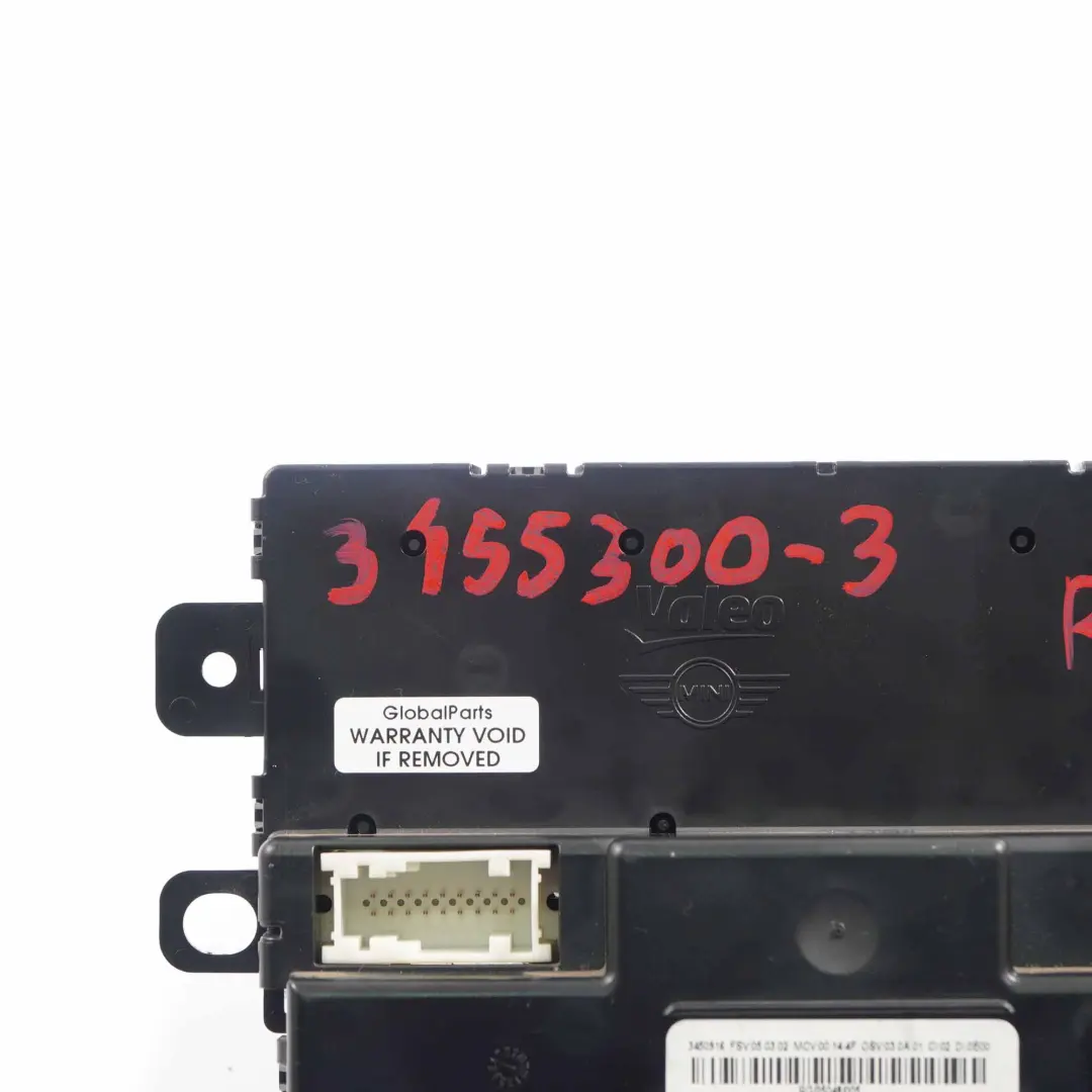 Module Commande L'unité Chauffage Climatisation Automatique pour Mini Cooper R55 R56 à propos du numéro de pièce 3455300 Mini Cooper R55 R56 Module Commande L'unité Chauffage Climatisation Automatique - SKU 3455300-3 - Numéro de pièce 3455300