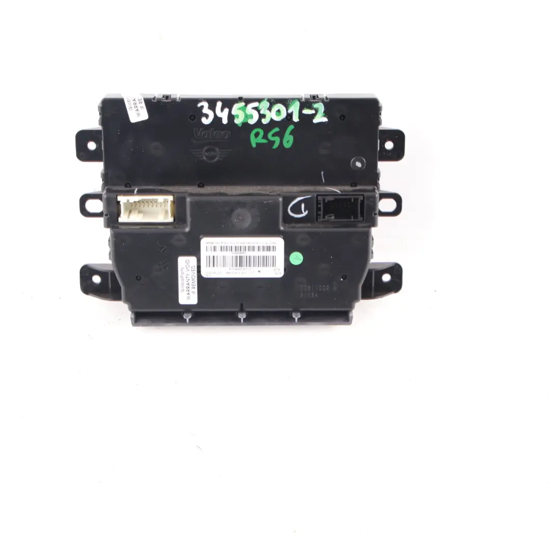 Unidad Control Aire Acondicionado Automático Panel para Mini Cooper R55 R56 con número de pieza 3455301 Mini Cooper R55 R56 Unidad Control Aire Acondicionado Automático Panel - SKU 3455301-2 - Número de pieza 3455301
