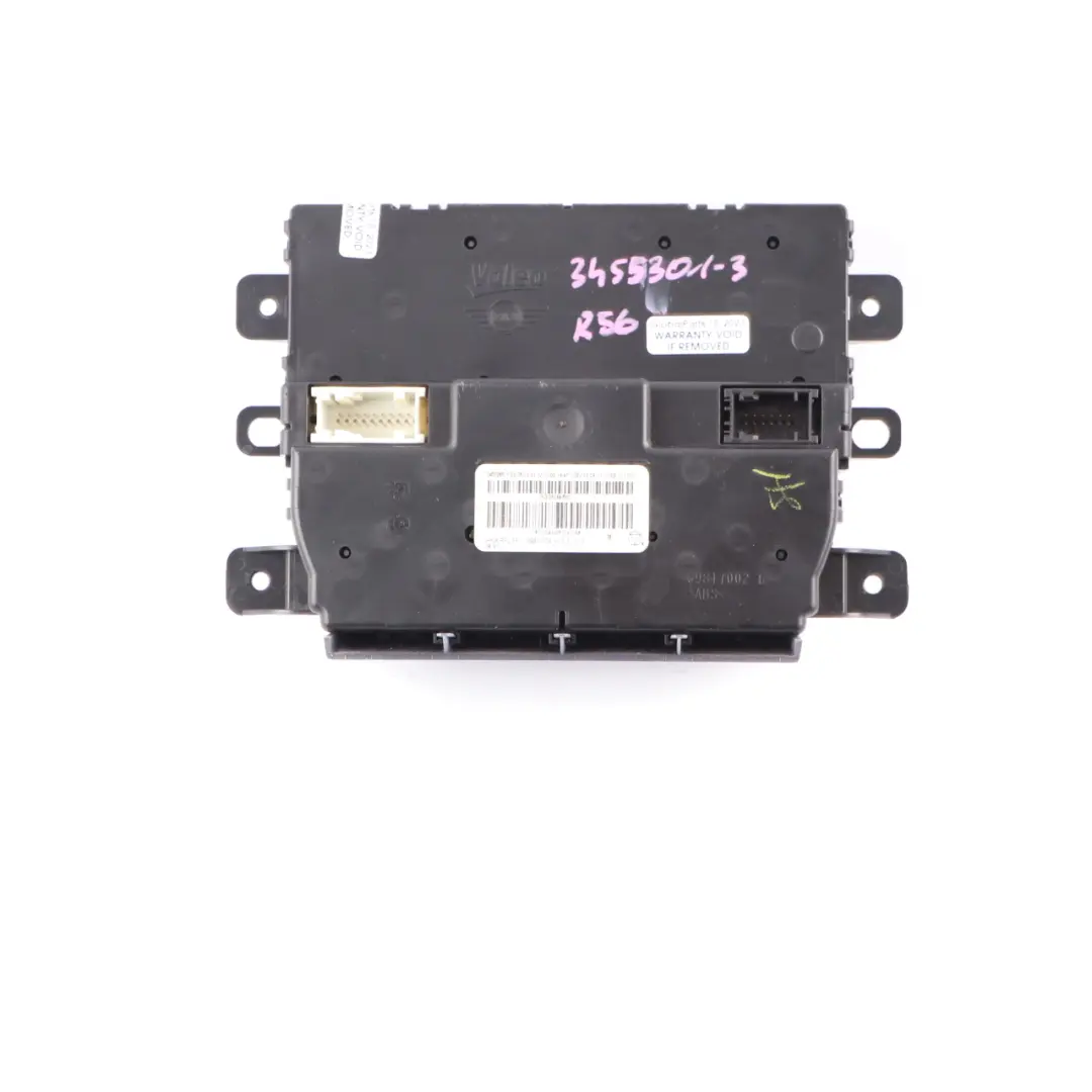 Unidad Control Automatico Aire Acondicionado Panel Salpicadero para Mini One R55 R56 con número de pieza 3455301 Mini One R55 R56 Unidad Control Automatico Aire Acondicionado Panel Salpicadero - SKU 3455301-3 - Número de pieza 3455301