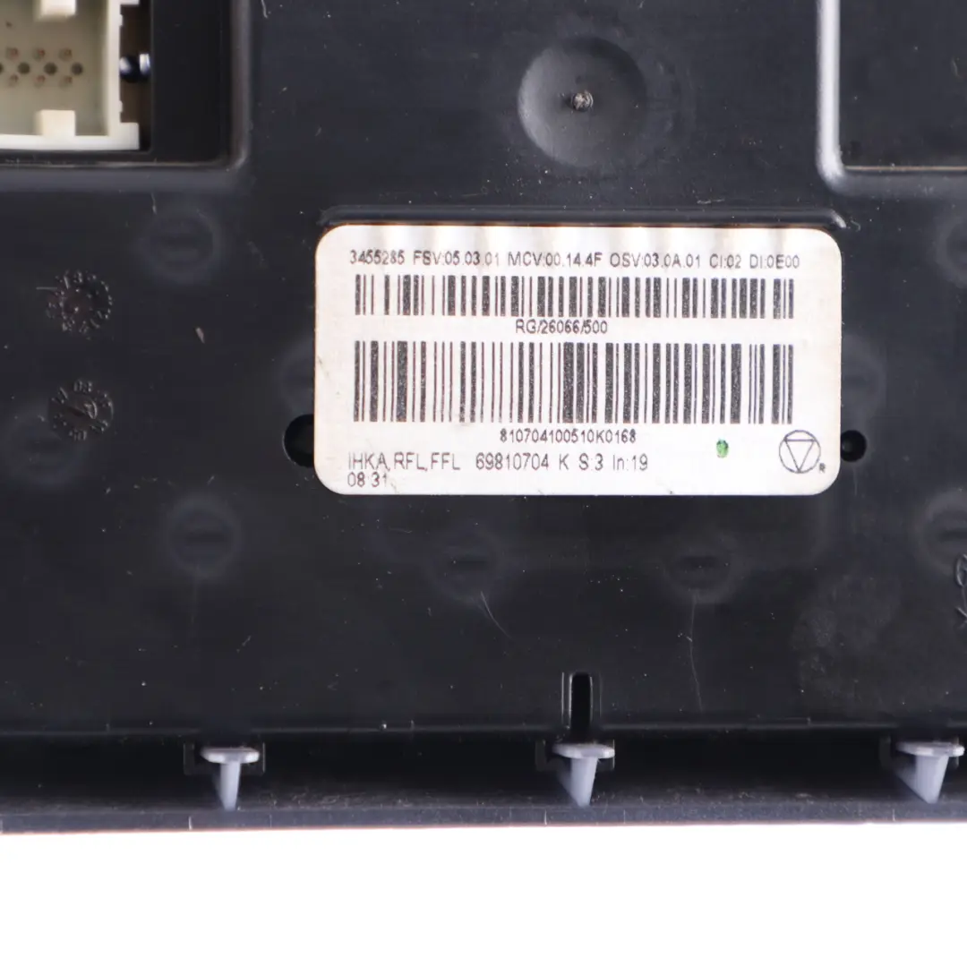 Conditioning Control Unit Panel Dashboard to Mini Cooper One R55 R56 Automatic Air with Part number 3455301 Mini Cooper One R55 R56 Automatic Air Conditioning Control Unit Panel Dashboard - SKU 3455301-3 - Part number 3455301