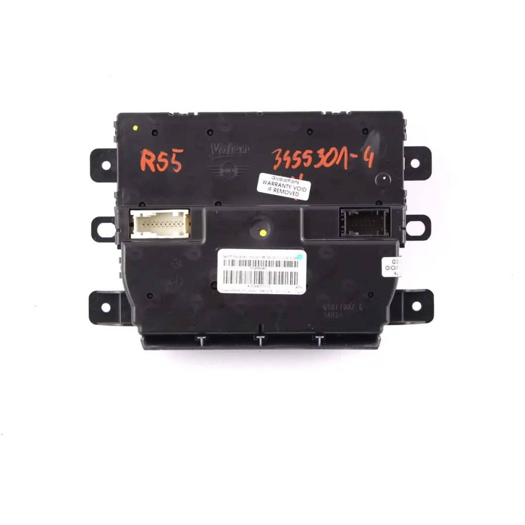 Conditioning Control Unit Heated Seats to Mini Cooper R55 R56 4 Automatic Air with Part number 3455301 Mini Cooper R55 R56 4 Automatic Air Conditioning Control Unit Heated Seats - SKU 3455301-4 - Part number 3455301