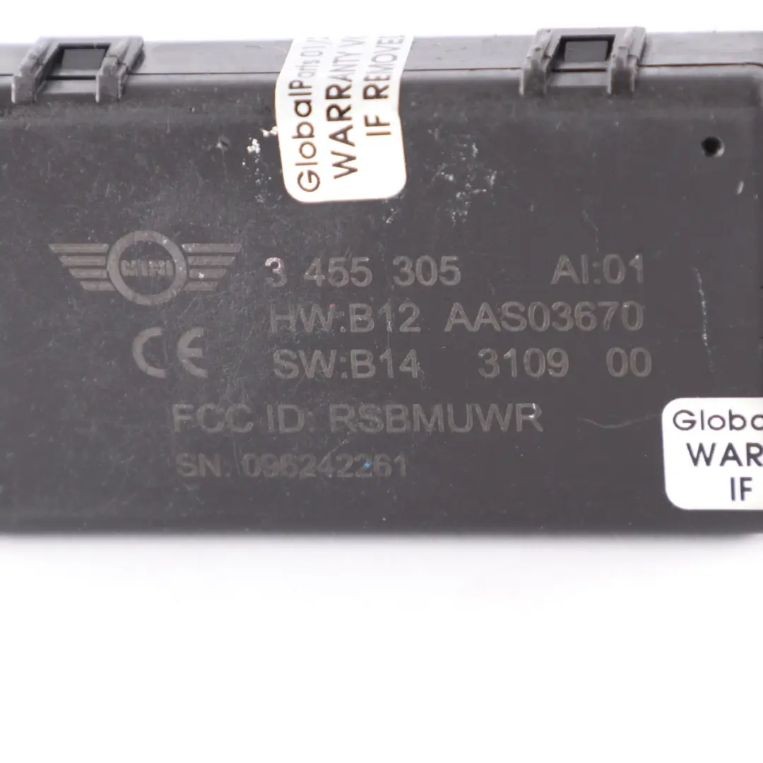 DWA Sistema Alarma Puerta Módulo de Control Set para 3 x Mini R57 R58 R59 con número de pieza 3455305 3 x Mini R57 R58 R59 DWA Sistema Alarma Puerta Módulo de Control Set - SKU 3455305-2 - Número de pieza 3455305