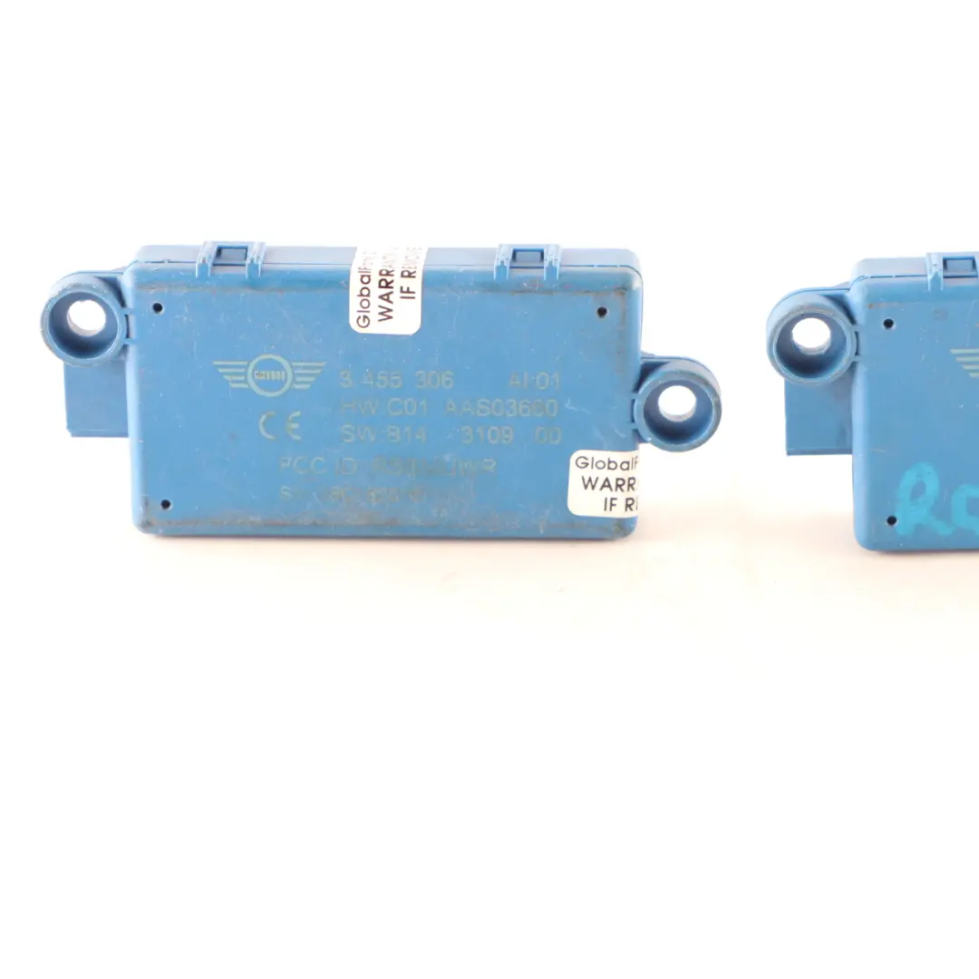 2 x Mini R57 Cabrio Convertible DWA Door Alarm System Control Module Set - SKU 3455306-1 - Part number 3455306