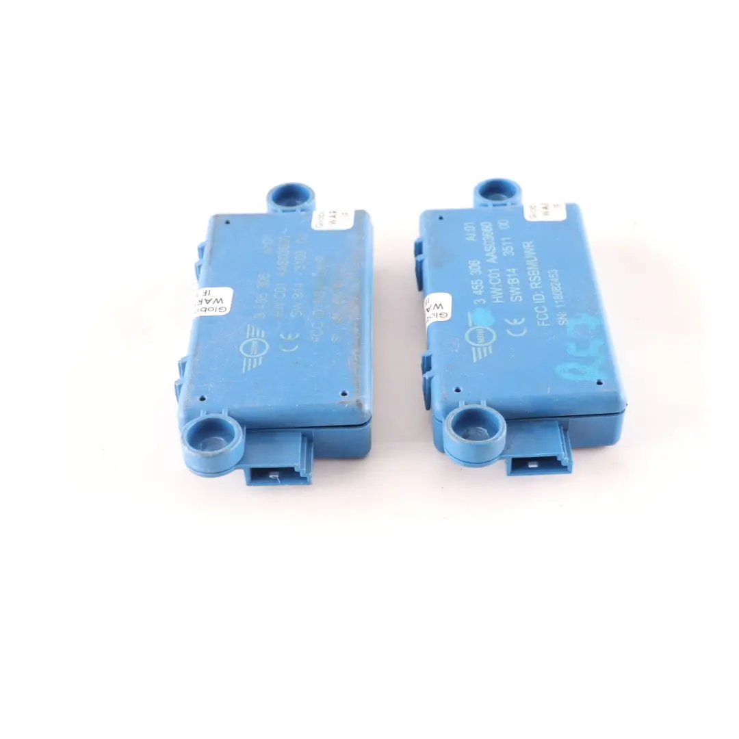 2 x Mini R57 Cabrio Convertible DWA Door Alarm System Control Module Set - SKU 3455306-1 - Part number 3455306