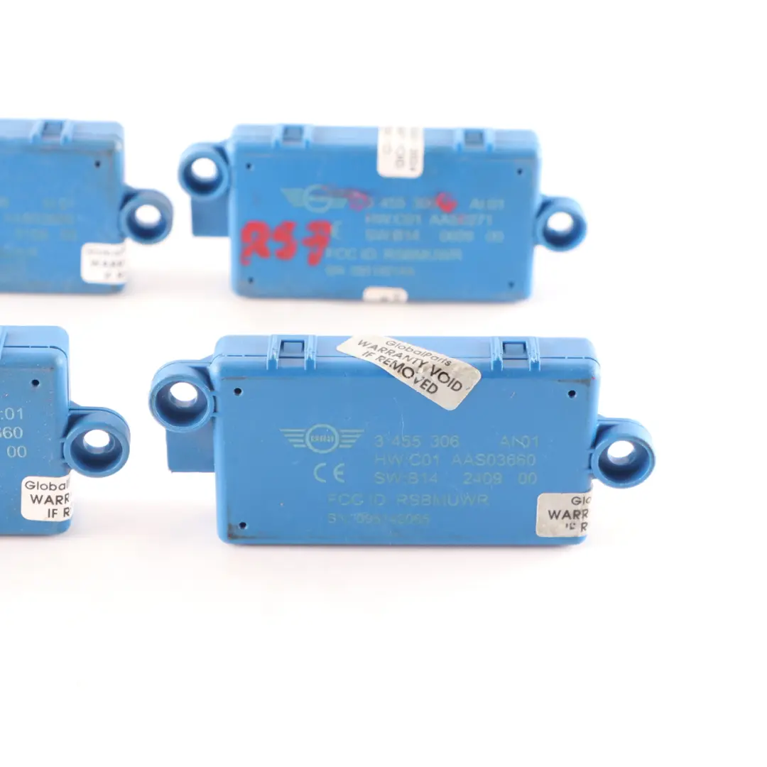 DWA Door Alarm System Control Module Set to 4 x Mini R57 Cabrio Convertible with Part number 3455306 4 x Mini R57 Cabrio Convertible DWA Door Alarm System Control Module Set - SKU 3455306-2 - Part number 3455306