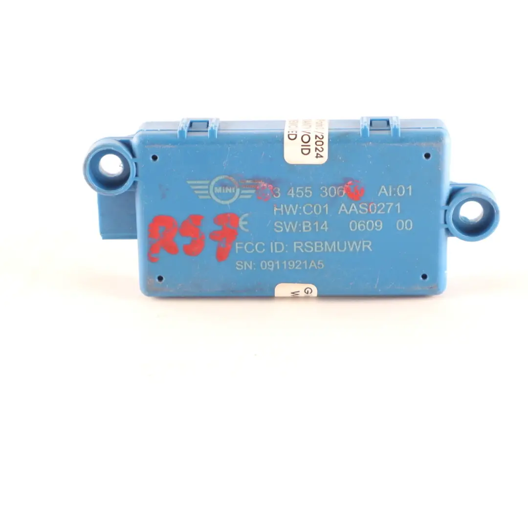 4 x Mini R57 Cabrio Convertible DWA Door Alarm System Control Module Set - SKU 3455306-2 - Part number 3455306
