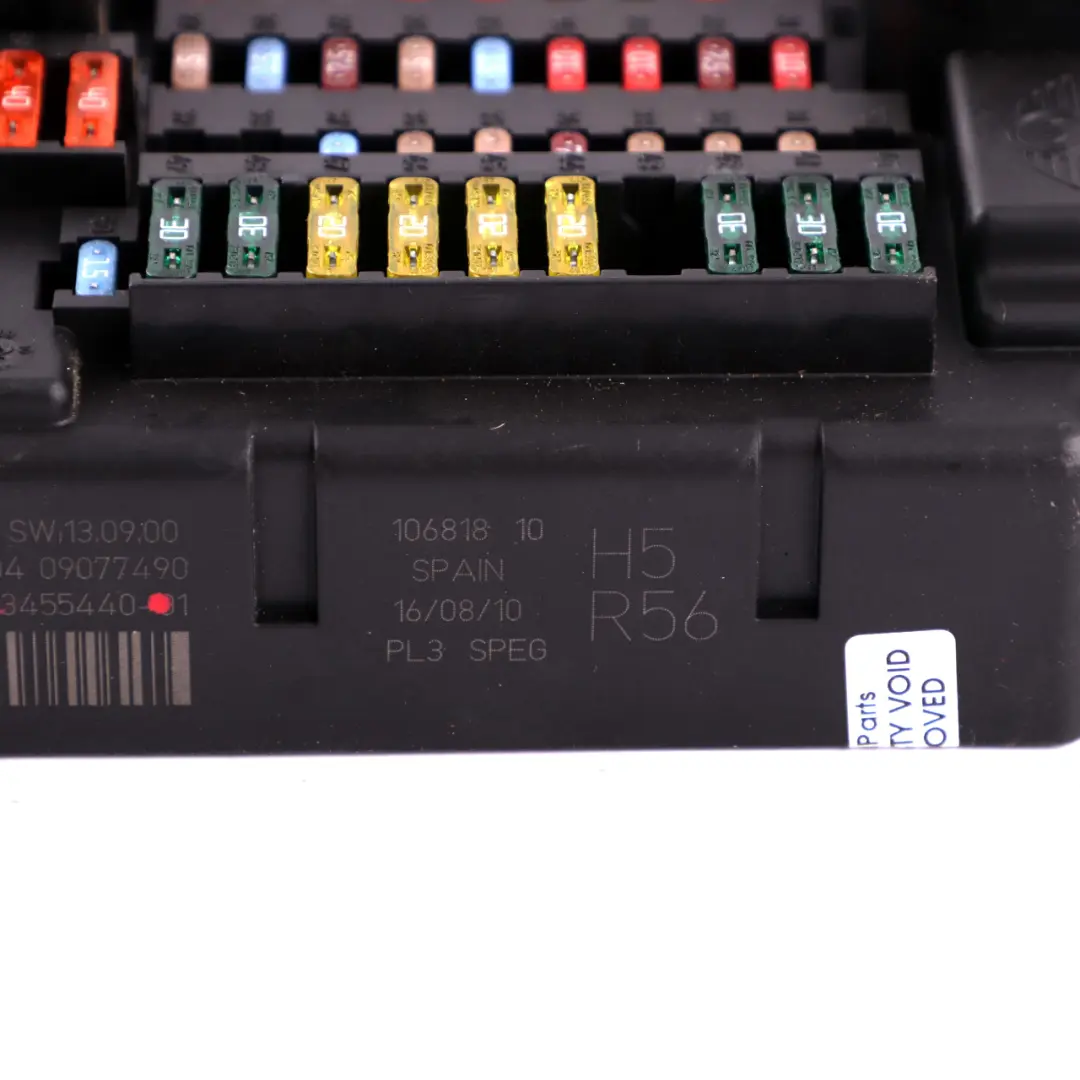 PL3 SPEG H5 Sicherungskasten Steuergerät Sicherungsbox für MINI Cooper R56 mit Teilenummer 3455440 MINI Cooper R56 PL3 SPEG H5 Sicherungskasten Steuergerät Sicherungsbox - SKU 3455440 - Teilenummer 3455440