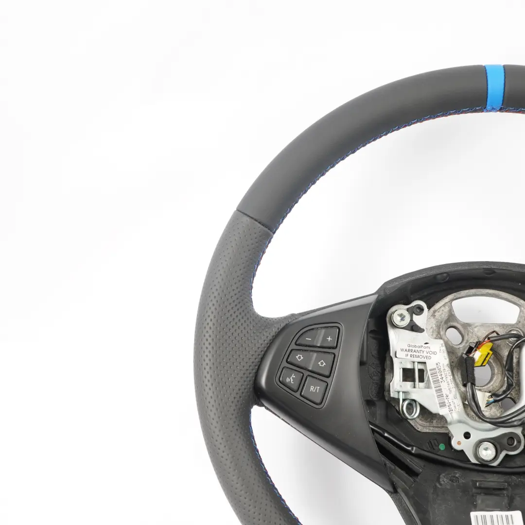 BMW X3 E83 LCI Neuf en Cuir Noir Comme M-SPORT Volant M-TRI Colorés Fils - SKU 3455481-3 - Numéro de pièce 3455481