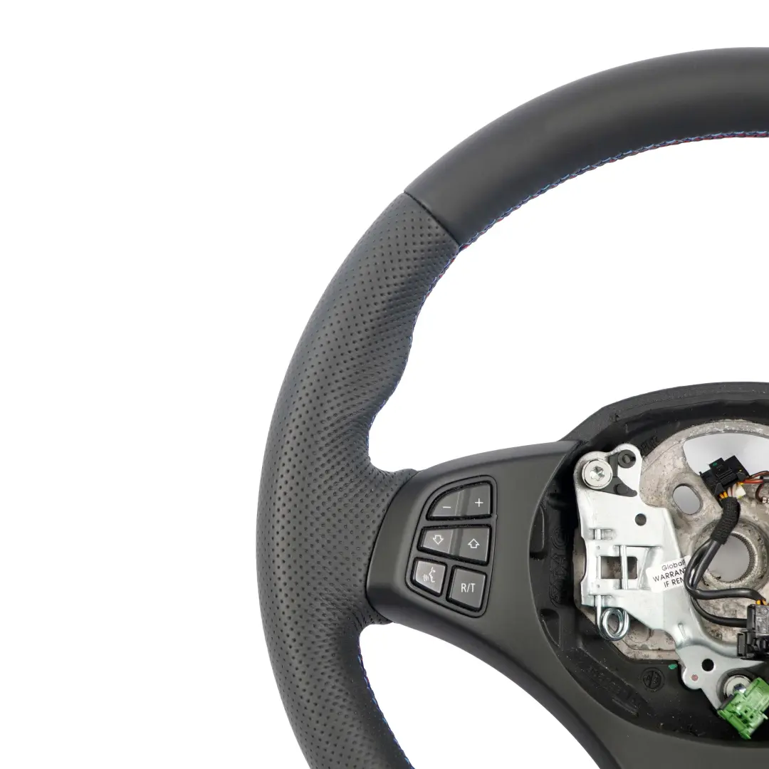 BMW X3 E83 LCI NEW Black Leather M Sport Steering Wheel M-tricolored threads - SKU 3455483-1 - Part number 3455483