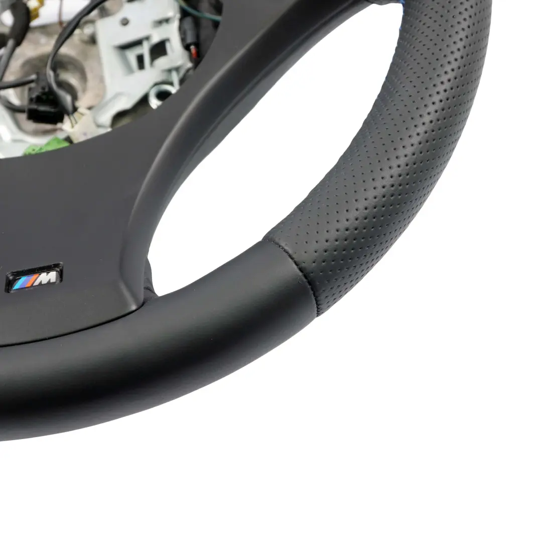 BMW X3 E83 LCI NEW Black Leather M Sport Steering Wheel M-tricolored threads - SKU 3455483-1 - Part number 3455483