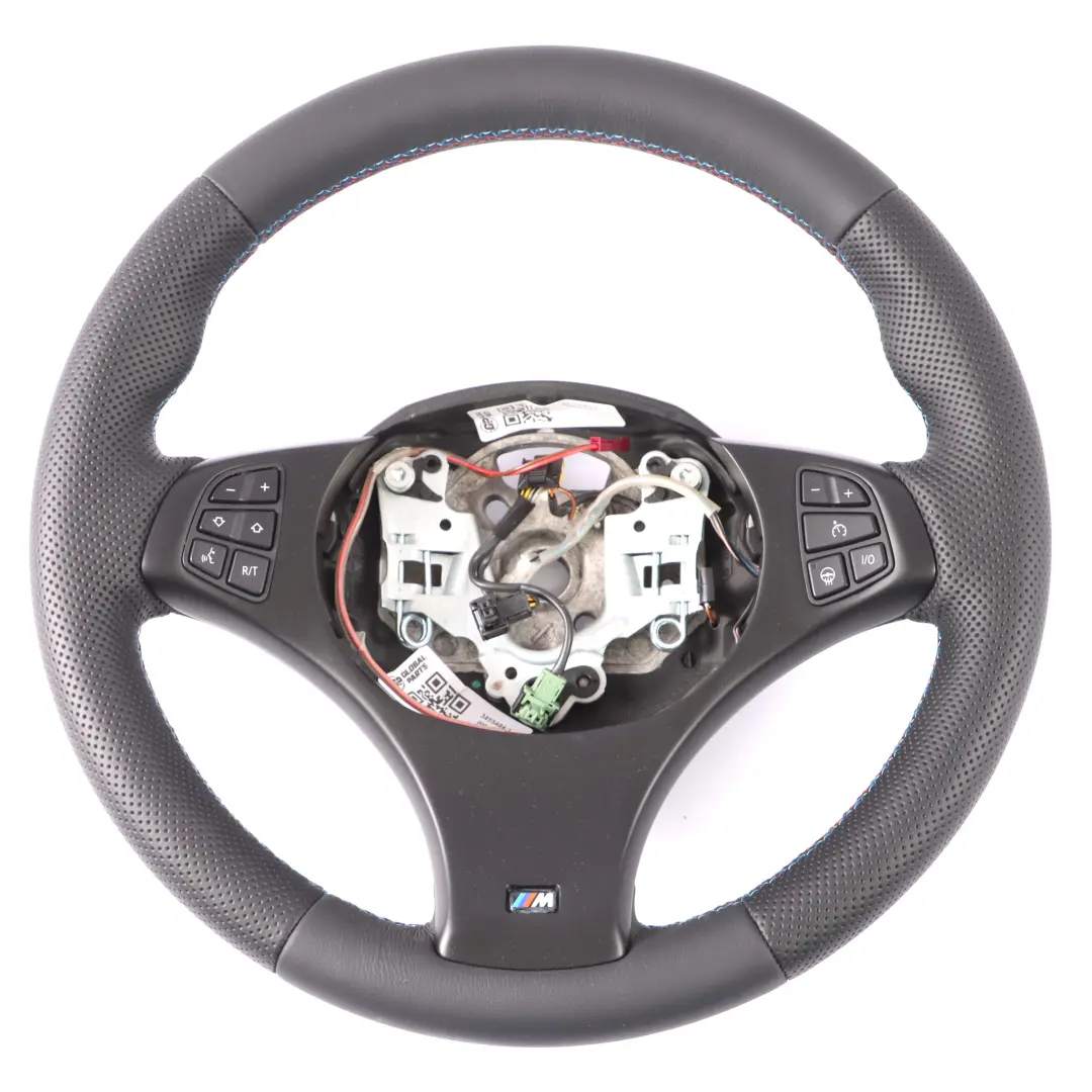 NUEVO Cuero Negro M Sport Volante Calefactable M-tricolored para BMW X3 E83 LCI con número de pieza 3455484 BMW X3 E83 LCI NUEVO Cuero Negro M Sport Volante Calefactable M-tricolored - SKU 3455484-1 - Número de pieza 3455484