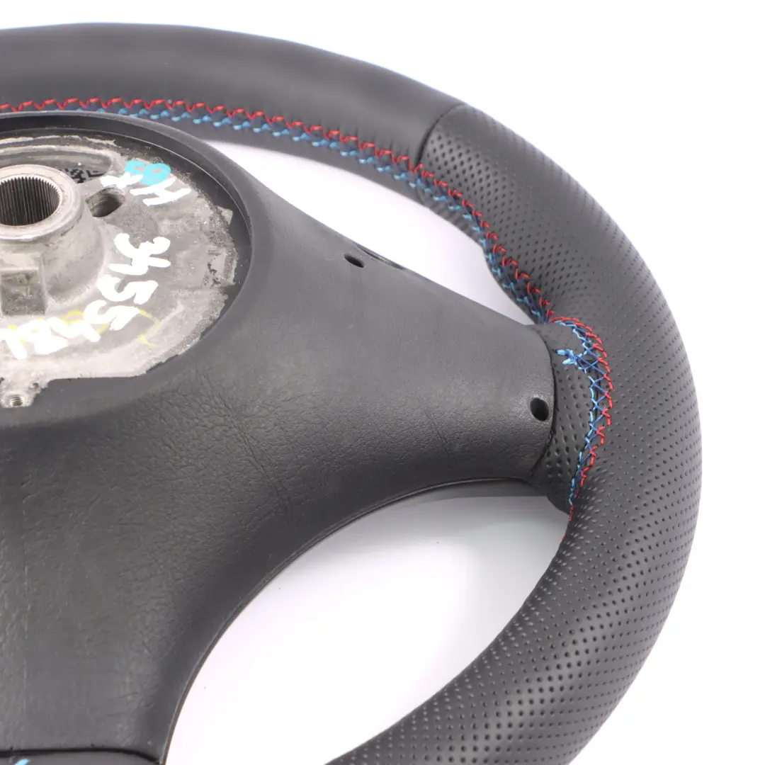 NUEVO Cuero Negro M Sport Volante Calefactable M-tricolored para BMW X3 E83 LCI con número de pieza 3455484 BMW X3 E83 LCI NUEVO Cuero Negro M Sport Volante Calefactable M-tricolored - SKU 3455484-1 - Número de pieza 3455484