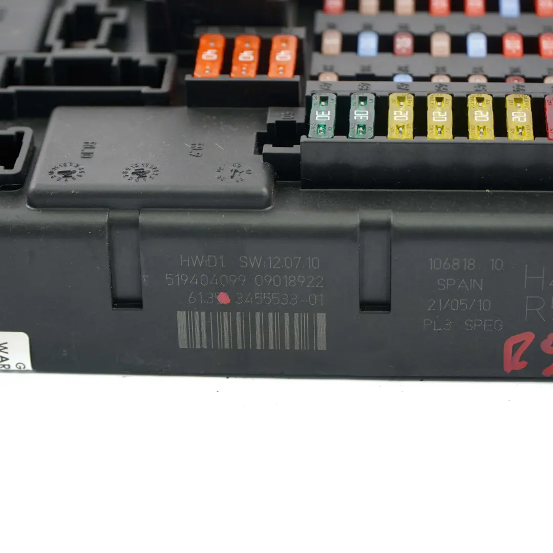 PL3 SPEG H4 Fuse Distribution Box to Mini Cooper R57 with Part number 3455533 Mini Cooper R57 PL3 SPEG H4 Fuse Distribution Box - SKU 3455533 - Part number 3455533