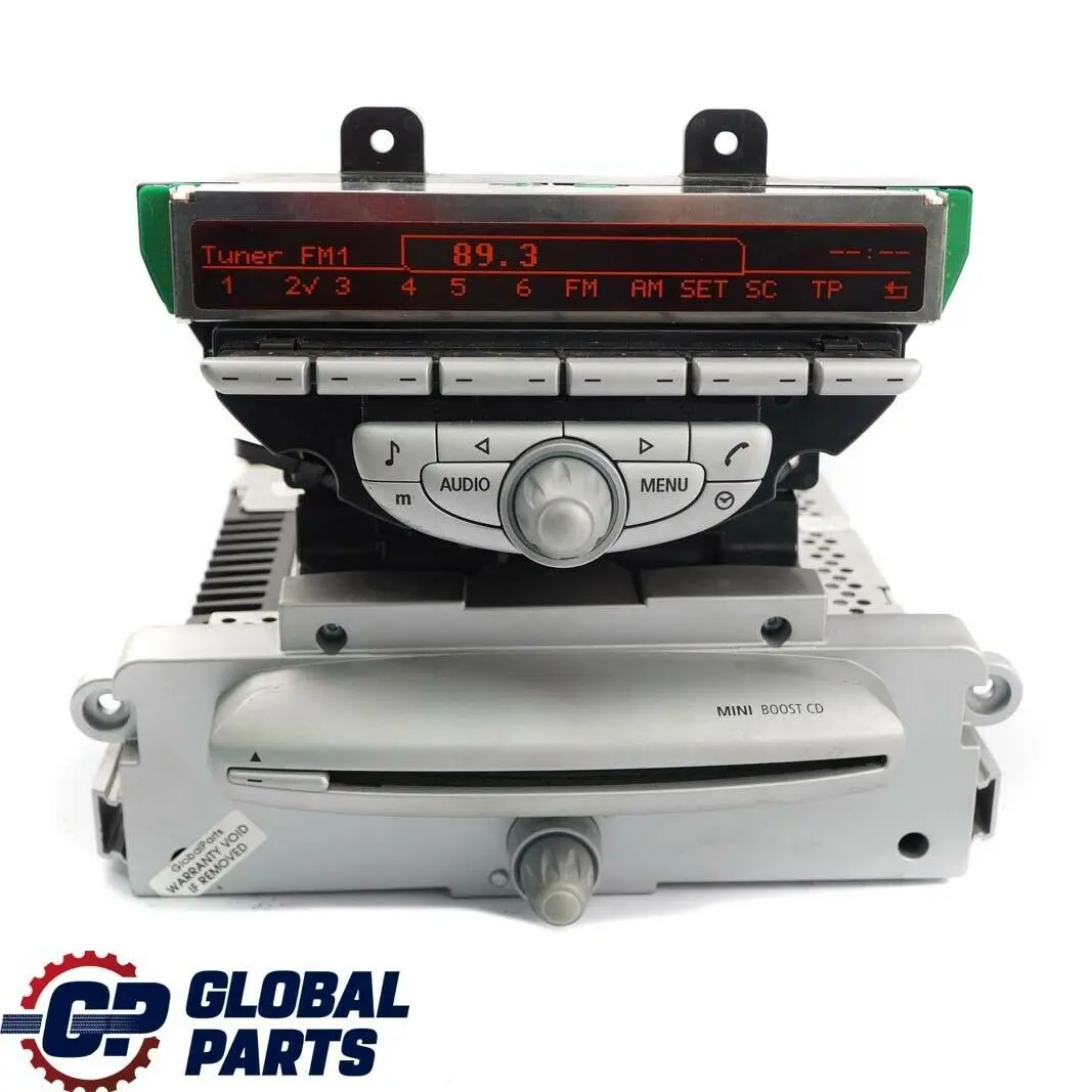 Radio Boost CD Player Head Unit to Mini Cooper One 1 R55 R56 R57 with Part number 3455539 Mini Cooper One 1 R55 R56 R57 Radio Boost CD Player Head Unit - SKU 3455539-1 - Part number 3455539
