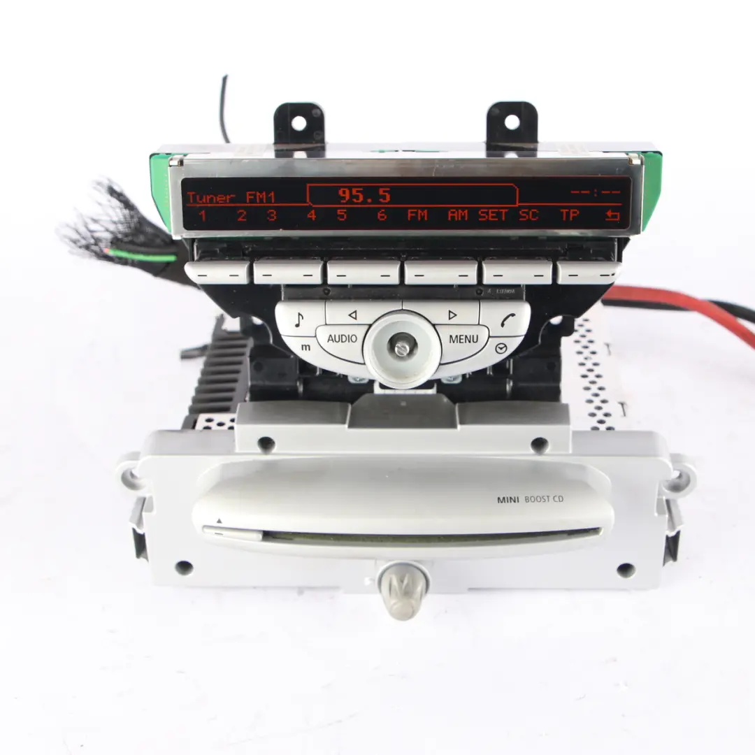 Radio Boost CD Audio Player Head Unit to Mini Cooper R55 R56 with Part number 3455539 Mini Cooper R55 R56 Radio Boost CD Audio Player Head Unit - SKU 3455539-3 - Part number 3455539