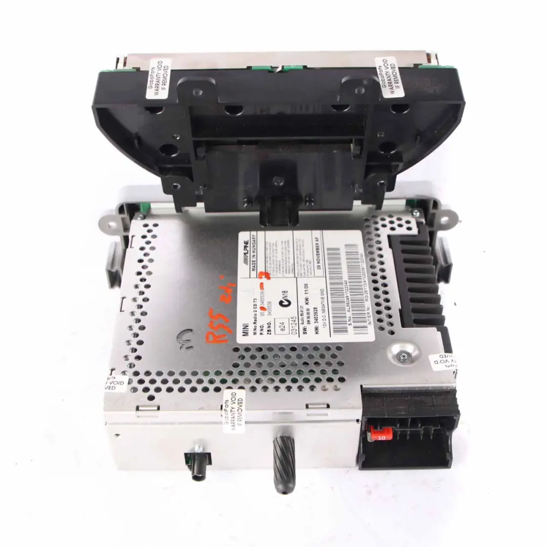 Radio Boost CD Audio Player Head Unit to Mini Cooper R55 R56 with Part number 3455539 Mini Cooper R55 R56 Radio Boost CD Audio Player Head Unit - SKU 3455539-3 - Part number 3455539