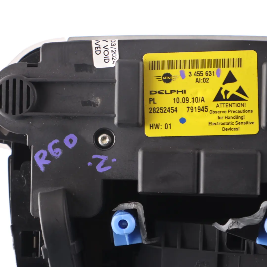  Roof Light Mini R55 R56 R60 R61 Interior Lamp Switch Control Panel Black - SKU 3455631 - Part number 3455631