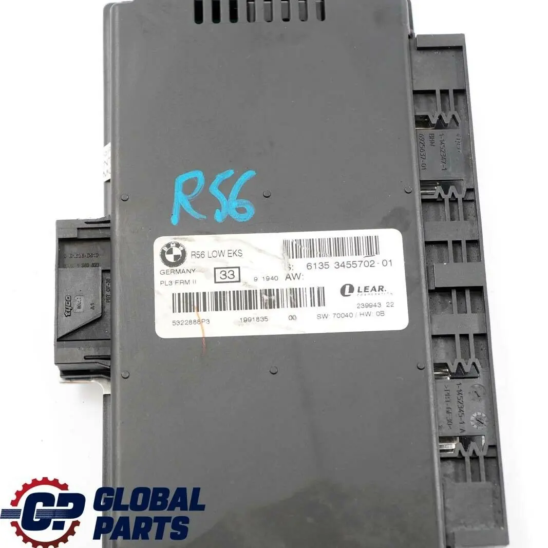  Module D'Éclairage Plancher Mini Cooper R56 ECU LOW EKS Lear PL3 FRM II - SKU 3455702 - Numéro de pièce 3455702