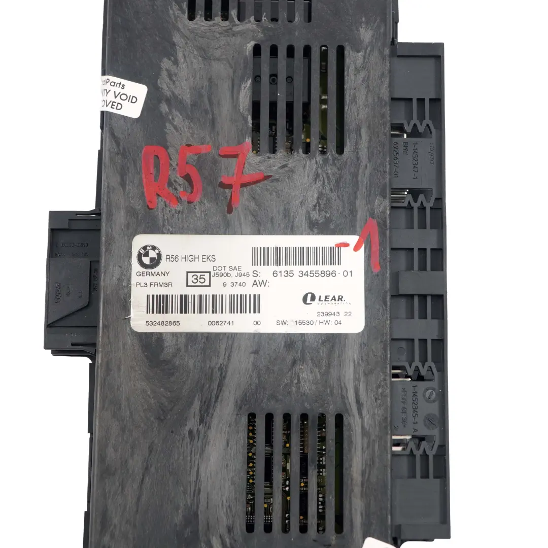 Mini R57 Convertible ECU Footwell Light Module High EKS PL3 FRM3R - SKU 3455896-1 - Part number 3455896