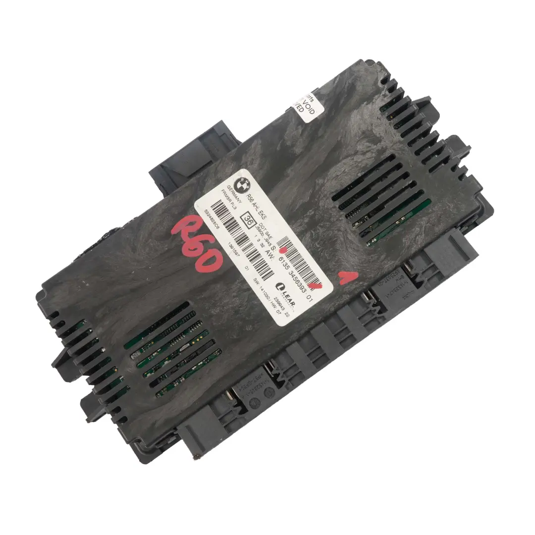 Mini Cooper R60 ECU Lumière Module de Contrôle AHL EKS PL3 FRM3R Lear 3450979 - SKU 3456393-1 - Numéro de pièce 3456393