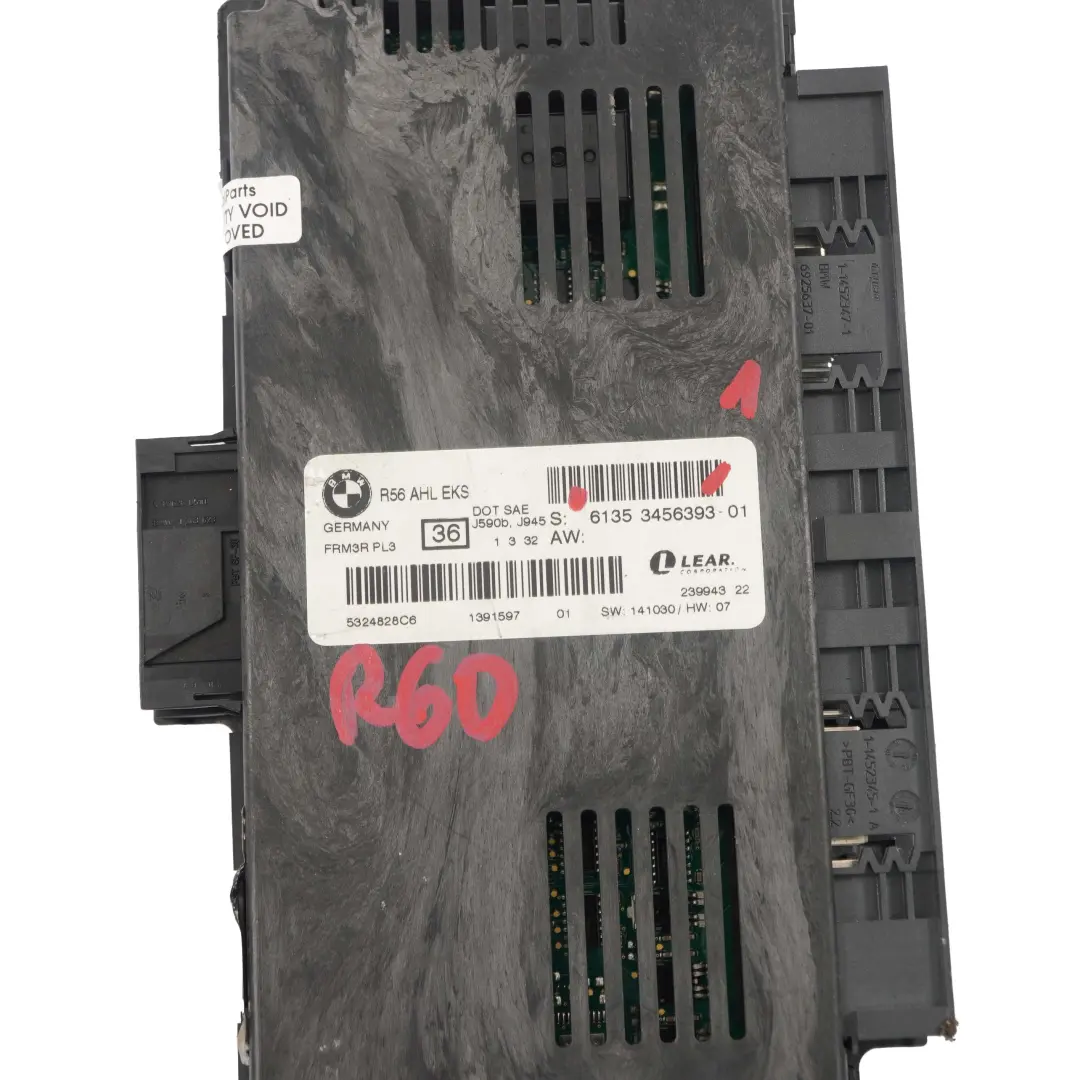 Mini Cooper R60 ECU Lumière Module de Contrôle AHL EKS PL3 FRM3R Lear 3450979 - SKU 3456393-1 - Numéro de pièce 3456393