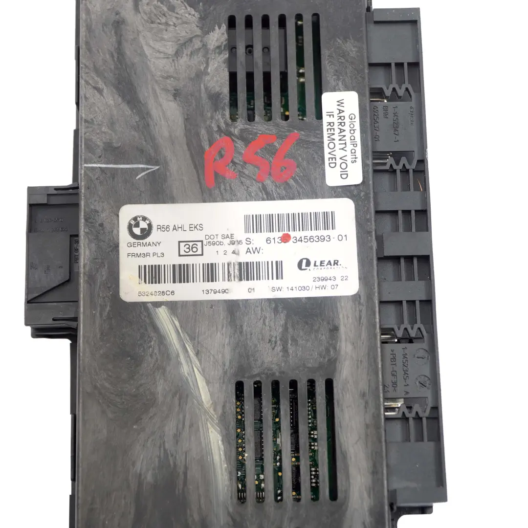 ECU Footwell Light Module Unit AHL EKS PL3 FRM3R Lear to Mini Cooper R56 with Part number 3456393 Mini Cooper R56 ECU Footwell Light Module Unit AHL EKS PL3 FRM3R Lear - SKU 3456393 - Part number 3456393