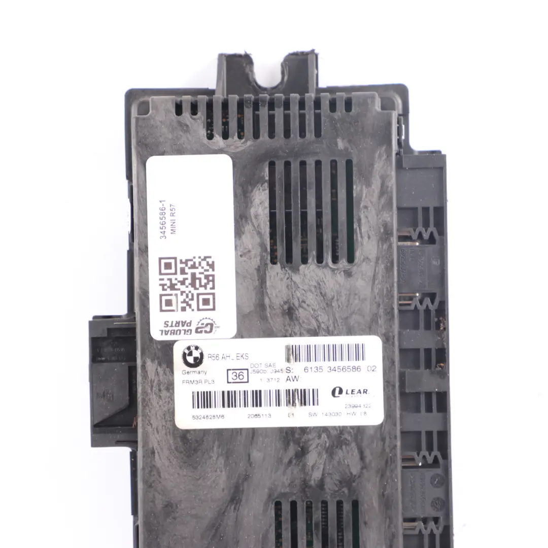 Footwell Light Module PL3 FRM3R Lear Control Unit ECU to Mini R57 with Part number 3456586 Mini R57 Footwell Light Module PL3 FRM3R Lear Control Unit ECU - SKU 3456586-1 - Part number 3456586