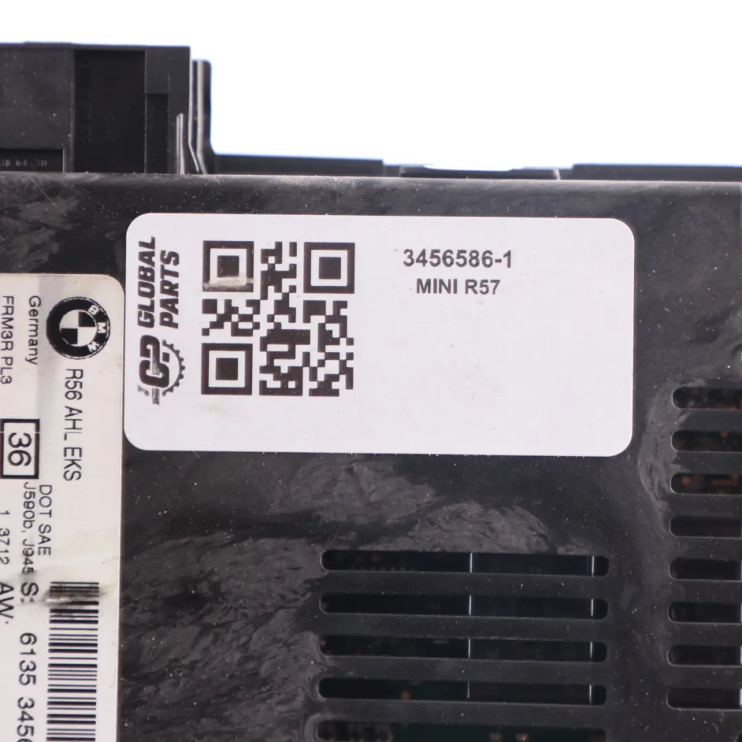 Footwell Light Module PL3 FRM3R Lear Control Unit ECU to Mini R57 with Part number 3456586 Mini R57 Footwell Light Module PL3 FRM3R Lear Control Unit ECU - SKU 3456586-1 - Part number 3456586