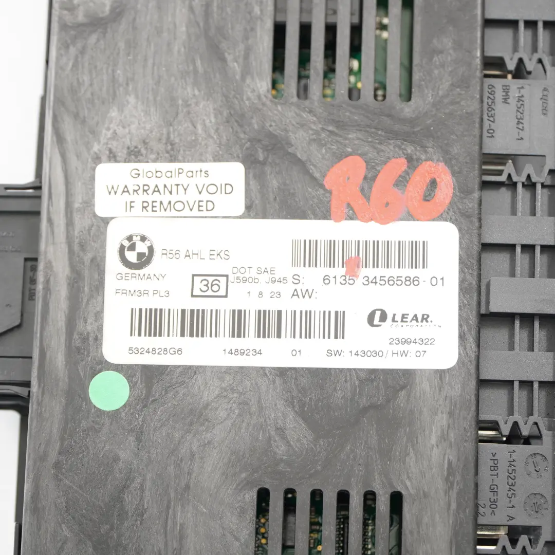 Modulo luci vano piedi PL3 FRM3R Lear ECU per Mini Countryman R60 con numero di parte 3456586 Mini Countryman R60 Modulo luci vano piedi PL3 FRM3R Lear ECU - SKU 3456586 - Numero di parte 3456586