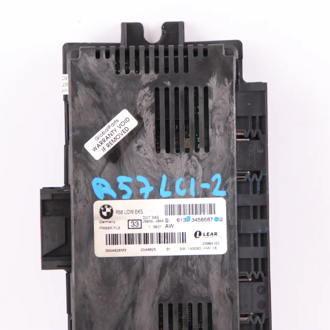 Light Module Mini R57 LCI Cooper One Footwell Low EKS ECU PL3 FRM3R to with Part number 3456587 Light Module Mini R57 LCI Cooper One Footwell Low EKS ECU PL3 FRM3R - SKU 3456587-2 - Part number 3456587