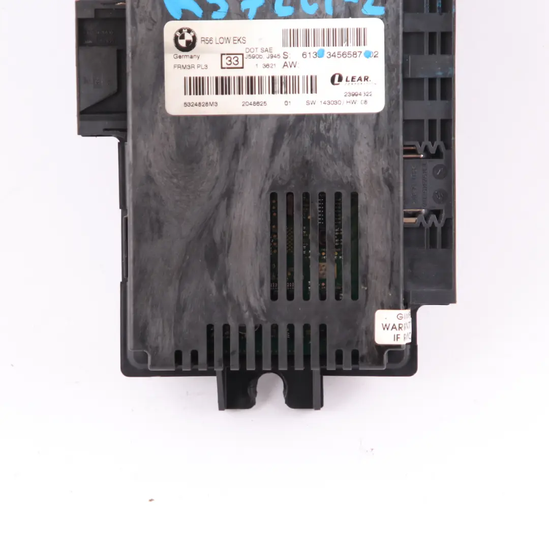 Light Module Mini R57 LCI Cooper One Footwell Low EKS ECU PL3 FRM3R to with Part number 3456587 Light Module Mini R57 LCI Cooper One Footwell Low EKS ECU PL3 FRM3R - SKU 3456587-2 - Part number 3456587