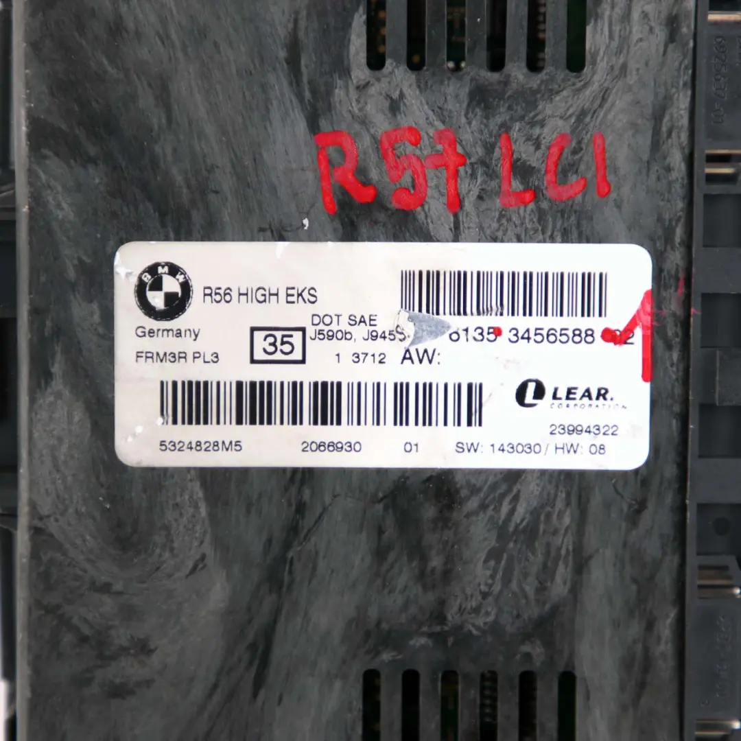 hoch Licht-Modul Steuergerät EKS ECU PL3 FRM3R Lear für Mini R57 LCI mit Teilenummer 3456588 Mini R57 LCI hoch Licht-Modul Steuergerät EKS ECU PL3 FRM3R Lear - SKU 3456588-1 - Teilenummer 3456588