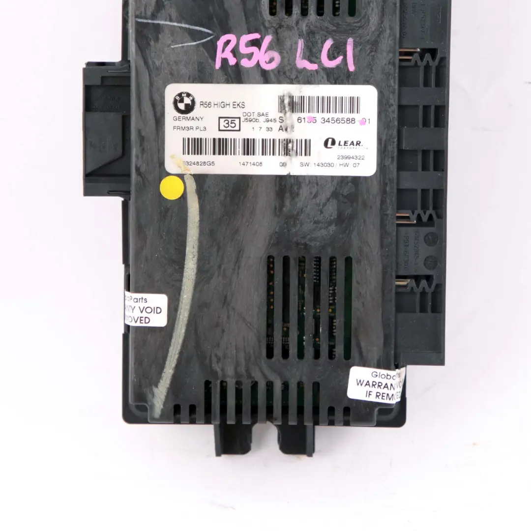 Mini Cooper One R60 Módulo de Luz de Pie Alta EKS ECU PL3 FRM3R Lear - SKU 3456588-2 - Número de pieza 3456588