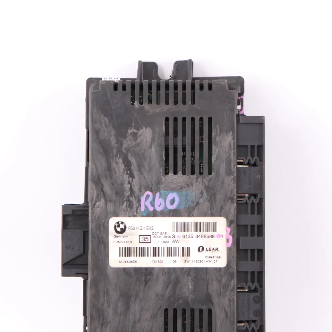 Footwell Light Module High EKS ECU PL3 FRM3R Lear to Mini Cooper One R60 3 with Part number 3456588 Mini Cooper One R60 3 Footwell Light Module High EKS ECU PL3 FRM3R Lear - SKU 3456588-3 - Part number 3456588