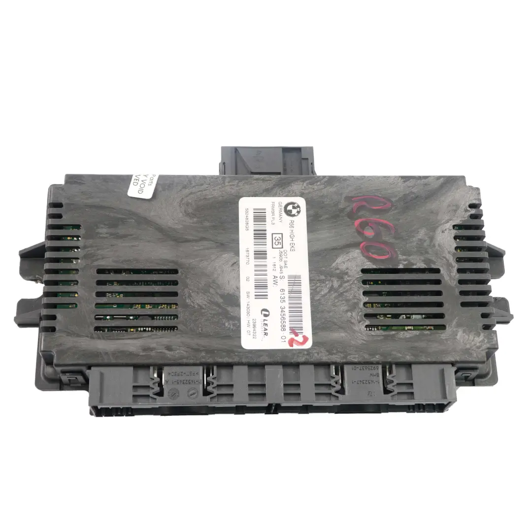 Modulo De Luz De Pie Alta EKS ECU PL3 FRM3R para Mini Cooper One R56 LCI con número de pieza 3456588 Mini Cooper One R56 LCI Modulo De Luz De Pie Alta EKS ECU PL3 FRM3R - SKU 3456588 - Número de pieza 3456588