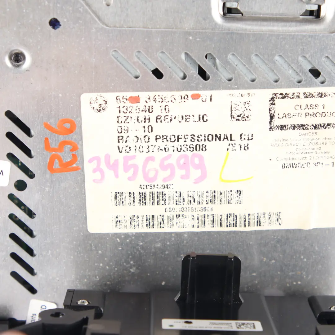 Radio Boost CD Player Unit to Mini Cooper One R55 R56 R57 LCI R60 with Part number 3456880 Mini Cooper One R55 R56 R57 LCI R60 Radio Boost CD Player Unit - SKU 3456599 - Part number 3456880