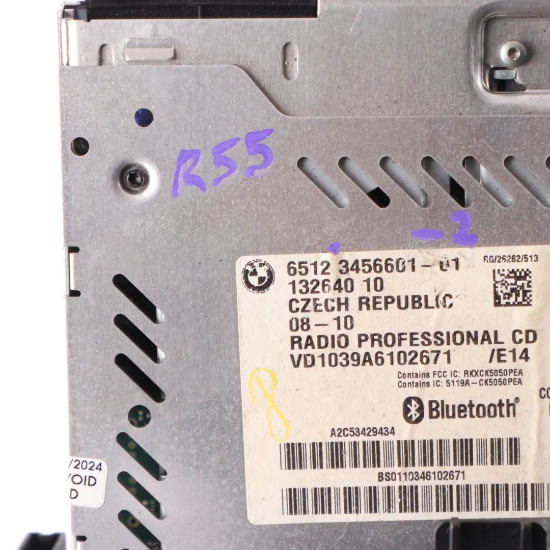 Radio Boost CD Player Head Unit Mini Cooper One R55 R56 R57 LCI R60 - SKU 3456601-2 - Part number 3456601