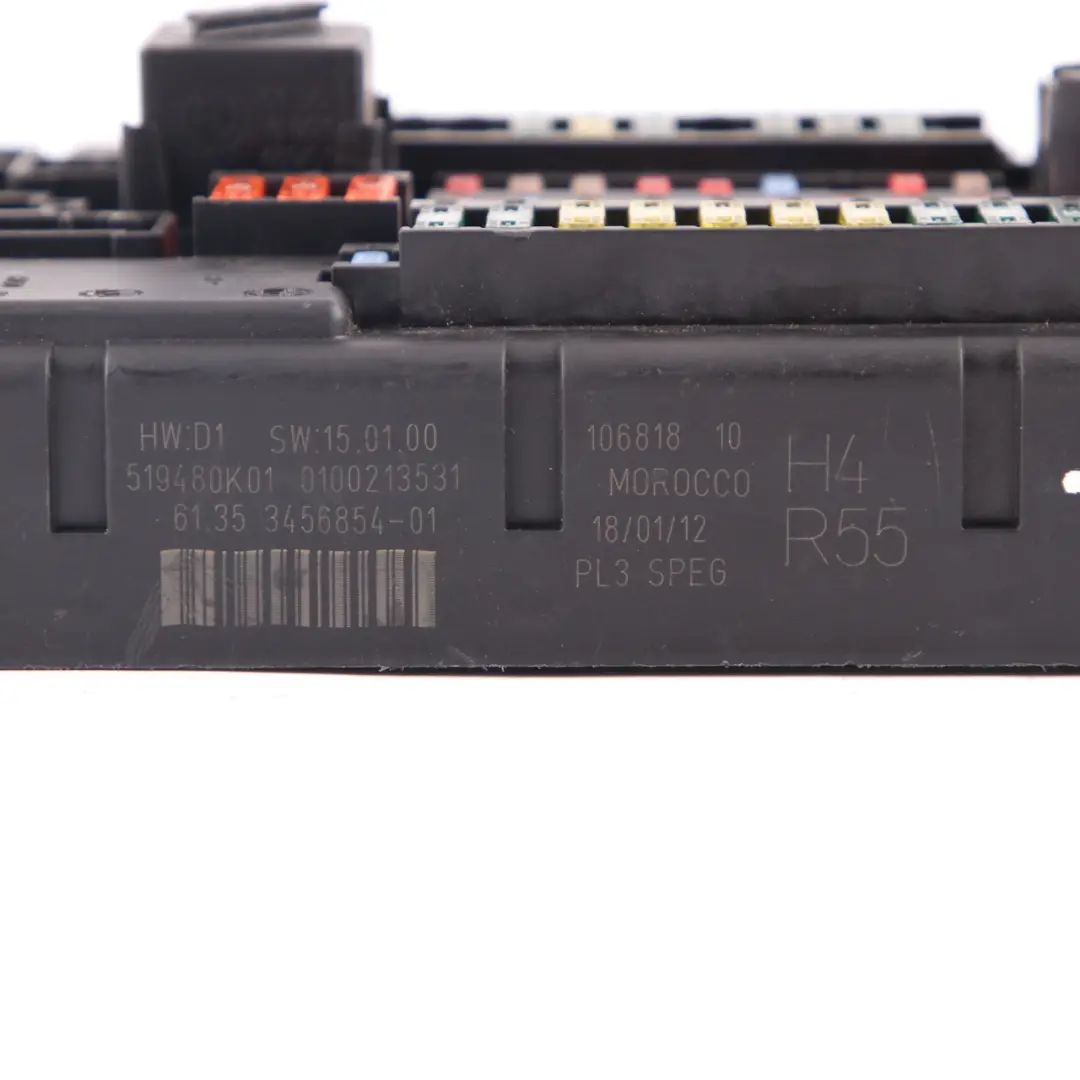 Fuse Distribution Box PL3 SPEG H4 Control Unit Module to Mini Cooper R55 with Part number 3456854 Mini Cooper R55 Fuse Distribution Box PL3 SPEG H4 Control Unit Module - SKU 3456854 - Part number 3456854