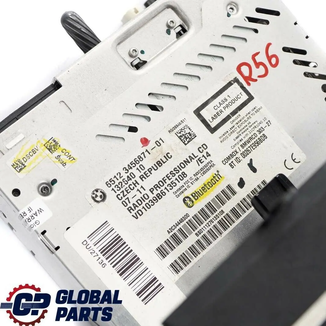 Radio Boost CD Player Unit Head Mini Cooper R55 R56 R57 LCI R60 - SKU 3456871 - Part number 3456871